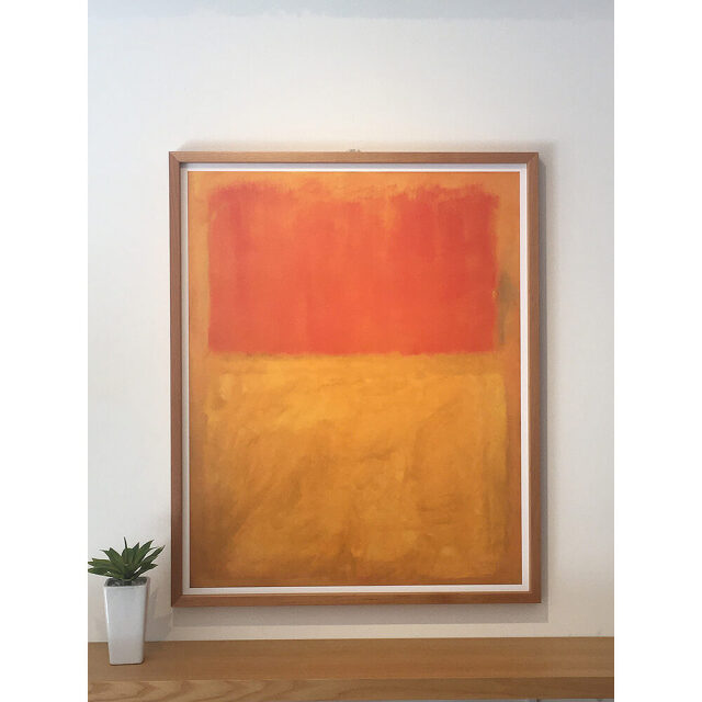 マーク・ロスコ \"orange and tan\" 額装済み MARK ROTHKO (マーク・ロスコ) | Orange and Tan, 1954 (large