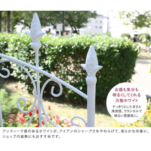 Gald（ガルド）アイアンフェンス ロータイプ 4set