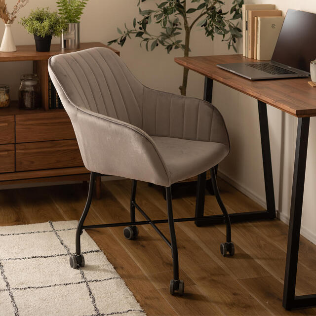 Elitte（エリッテ） ベロアダイニングチェアー