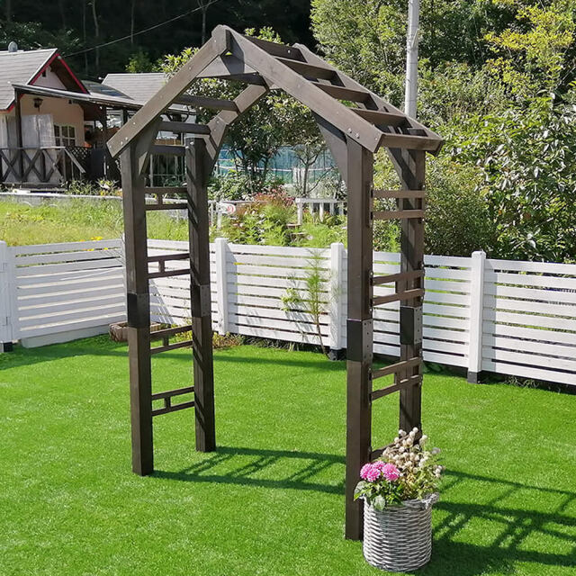 WOOD CHURCH（ウッドチャーチ）天然木製三角アーチ＆金具セット