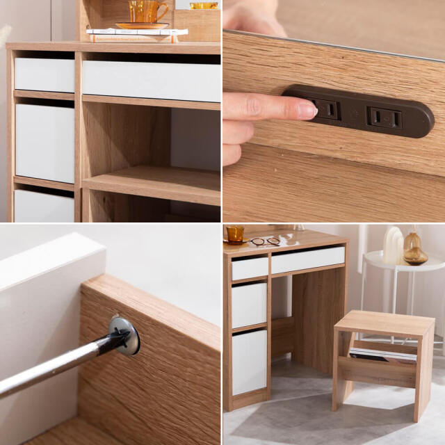 Shirley（シャーリー） ドレッサー＆スツールセット