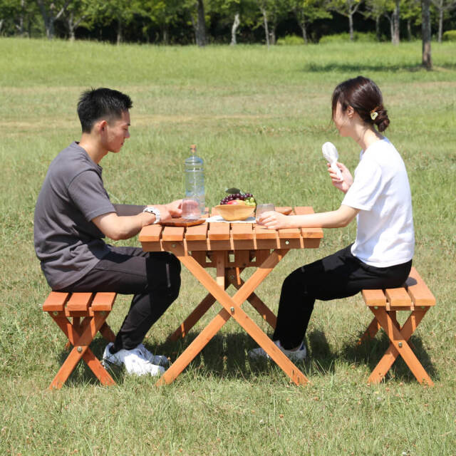 Anima（アニマ） BBQテーブル＆ベンチ 3点セット