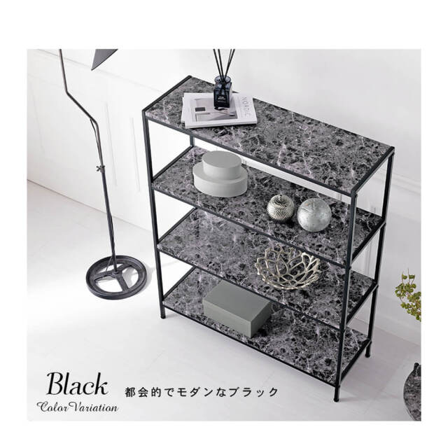 Colone（コロネ） 大理石調オープンラック