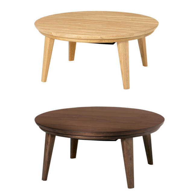 Kana（カーナ） 天然木円形こたつテーブル