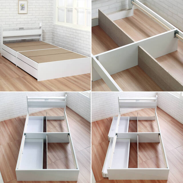 Stina（スティナ）ショートベッド　フレームのみ　シングル