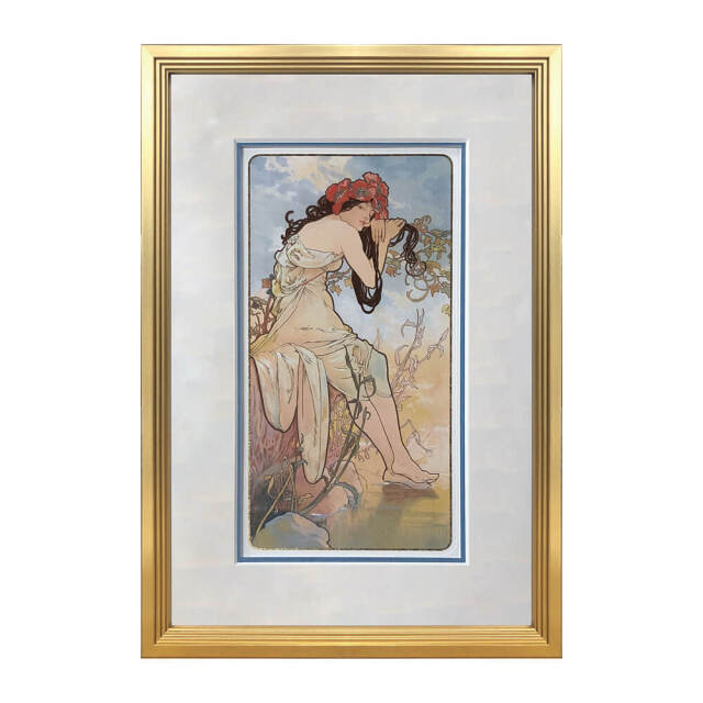 Alfons Mucha（アルフォンス ミュシャ） Summer アートポスター