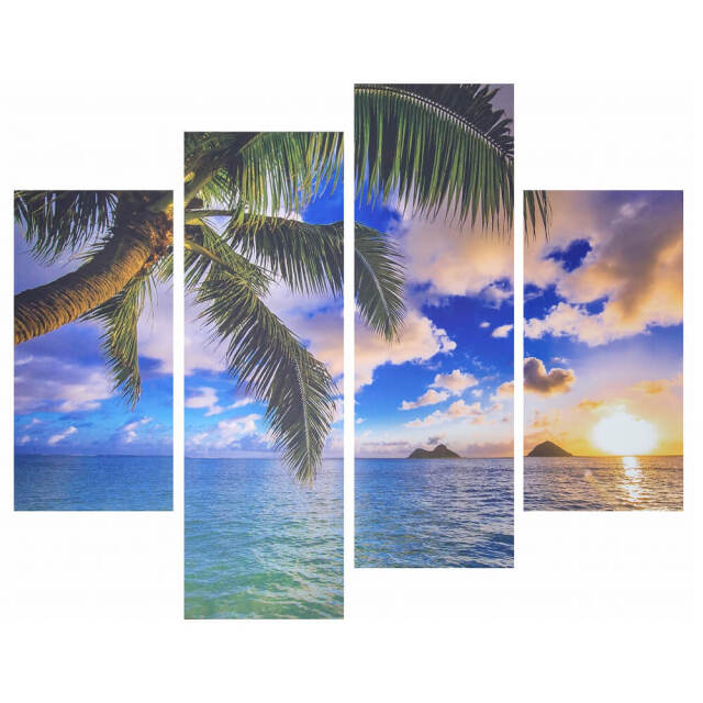 Beautiful Lanikai キャンパス アート　4枚セット