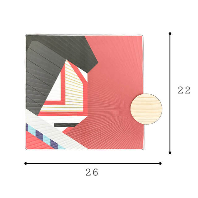 京都産うちわ　角扇　役者