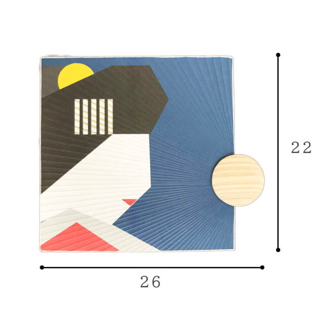 京都産うちわ　角扇　舞子