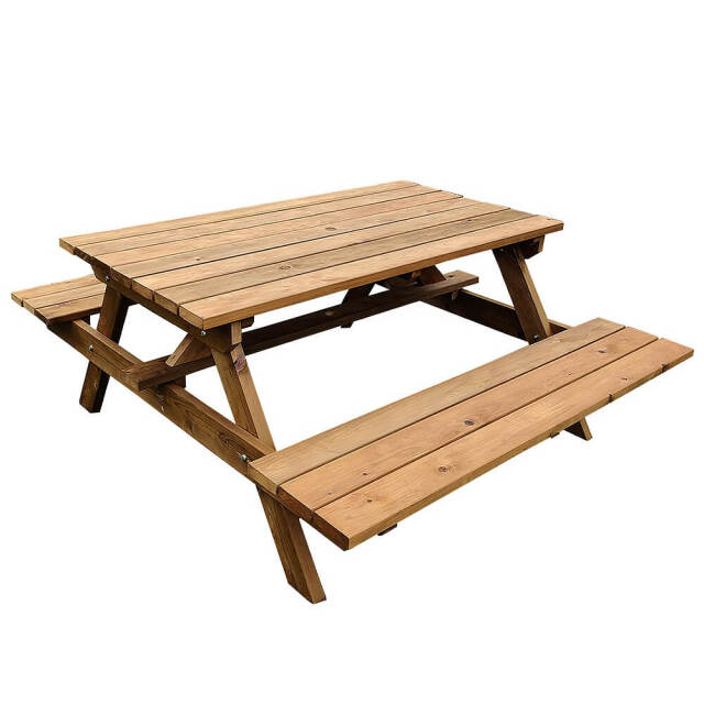 Peper（ペパー）国産ひのきピクニックテーブル　ブラウン