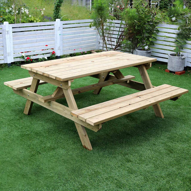 Peper（ペパー）国産ひのきピクニックテーブル　未塗装