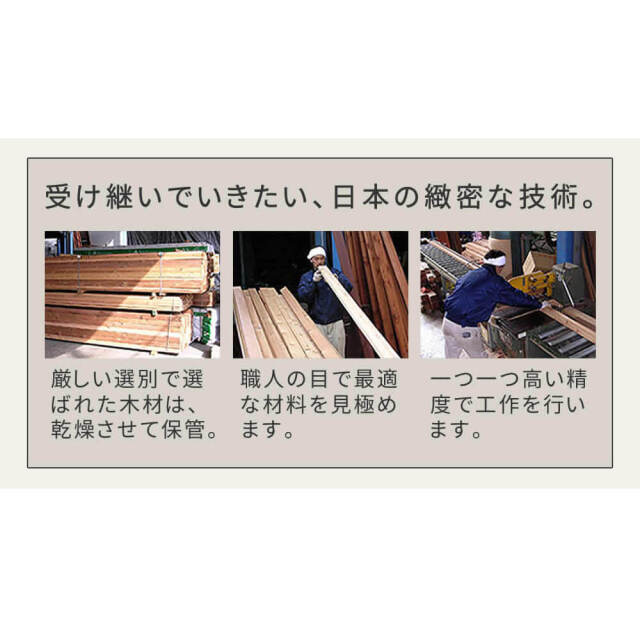 Peper（ペパー）国産ひのきピクニックテーブル　未塗装