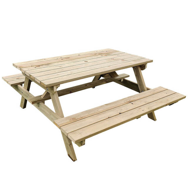 Peper（ペパー）国産ひのきピクニックテーブル　未塗装