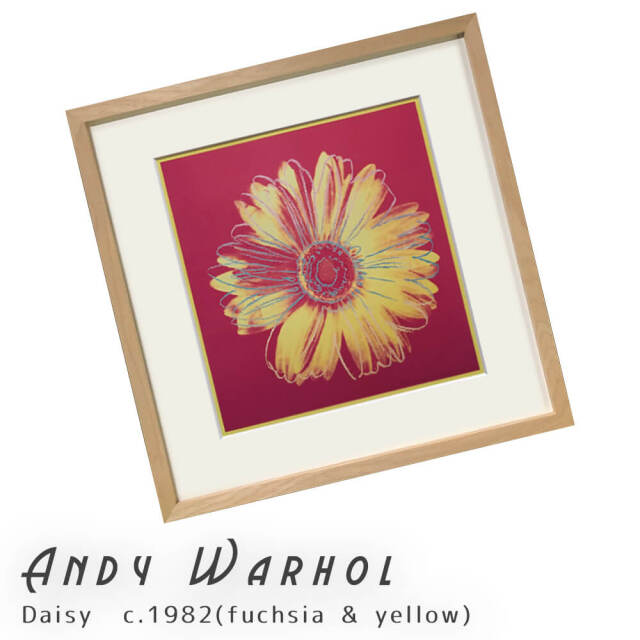 Andy Warhol（アンディ ウォーホル） Daisy c.1982(fuchsia & yellow