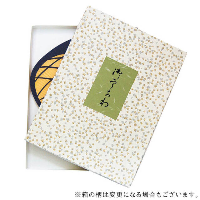 京うちわ 金彩（金箔貼透かし・裏赤染和紙）