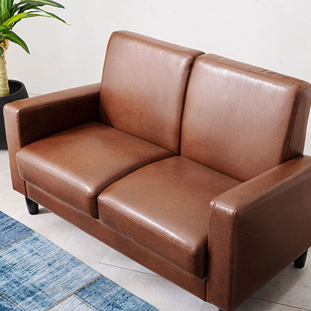 Otarie（オタリー） フェイクレザー2人掛けソファー