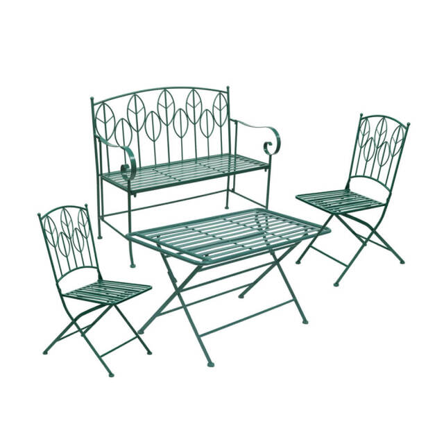 Feuillr (フイユ) アイアン製ローテーブル4点セット