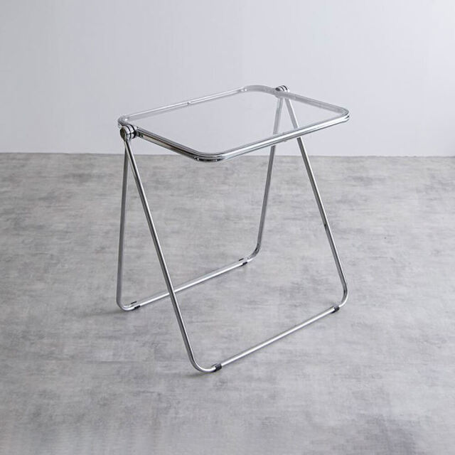 折りたたみクリアデスク (単品) attrait (アトレ)