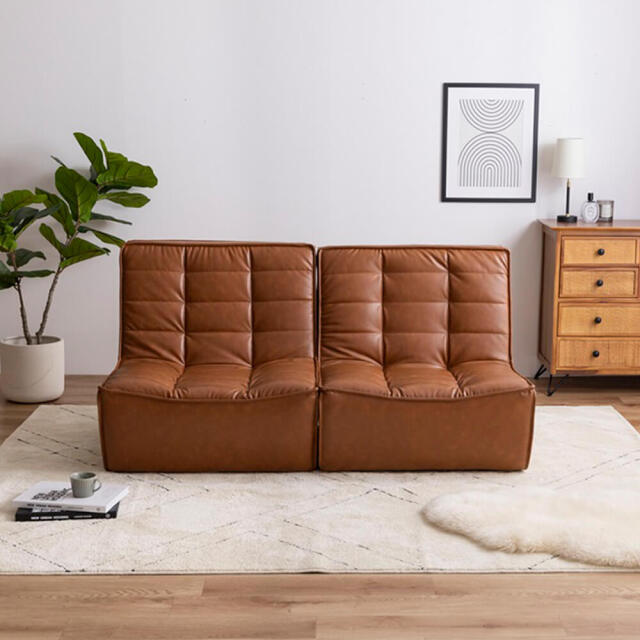 PVCレザーソファ(2点セット) Silencio (シレンシオ)