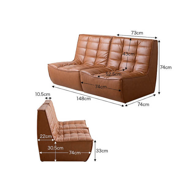 PVCレザーソファ(2点セット) Silencio (シレンシオ)