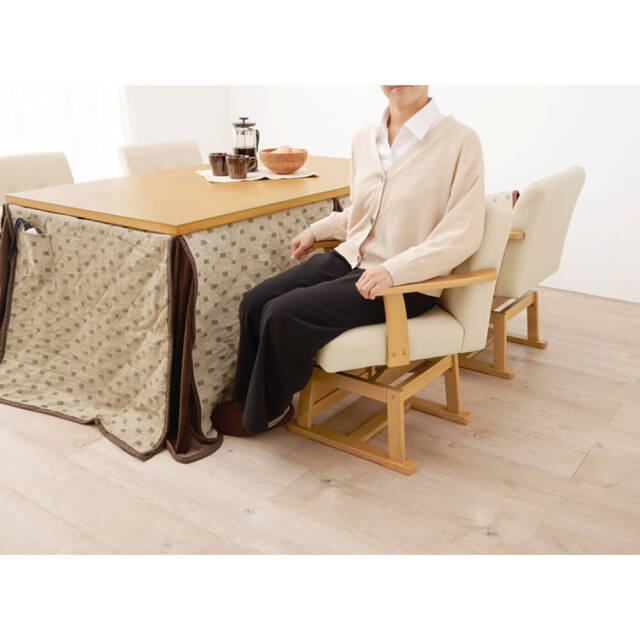 Insalata (インサラータ) ダイニングコタツ・ふとん・チェア４点セット (幅80cm)