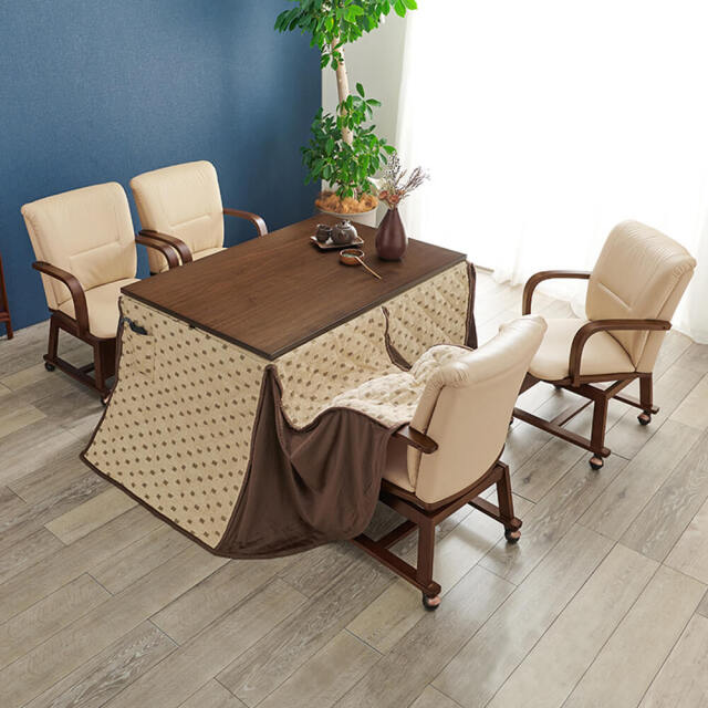 Caeli（カエリー）ダイニングこたつ6点セット