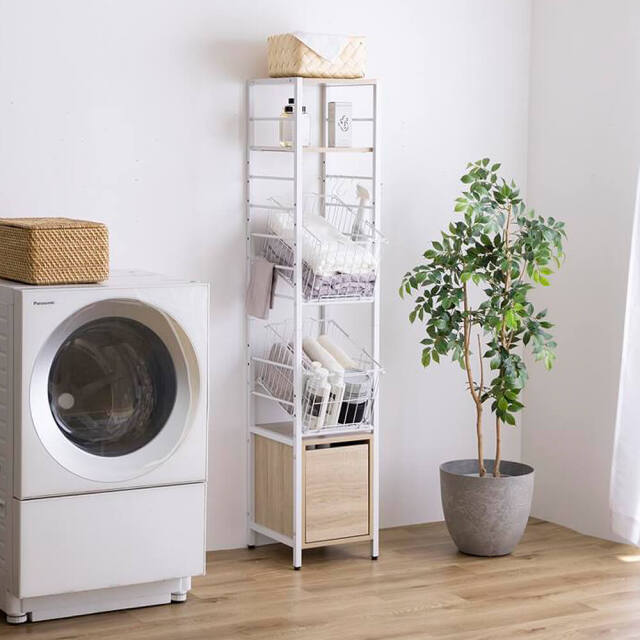 Amico (アミーコ） 引き出し付きランドリーバスケット ハイタイプ