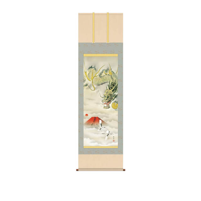 掛軸 富士龍 かけ軸「富士越龍（ふじこしのりゅう）」 – Shop of Hokusai