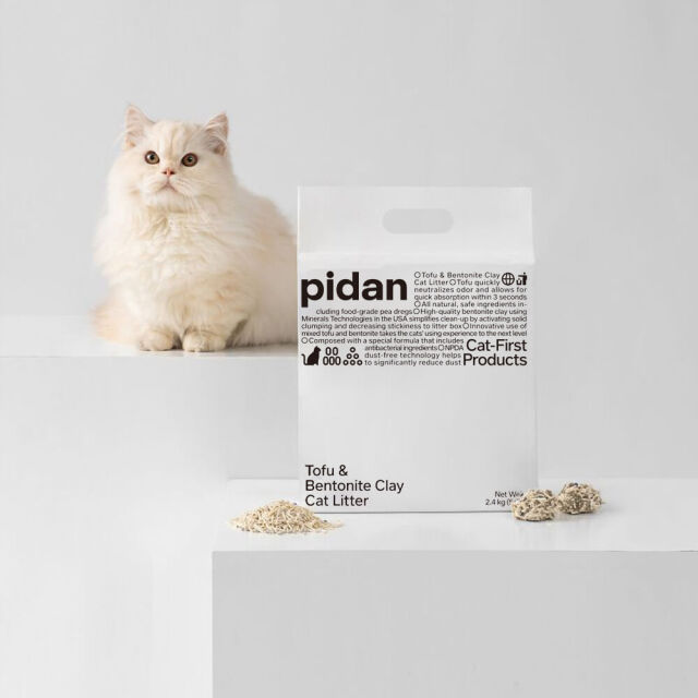 小紅書　pidan猫砂6袋　まとめ買い用 pidan（ピダン） 猫砂 おから＆ベントナイトミックス 4袋セット