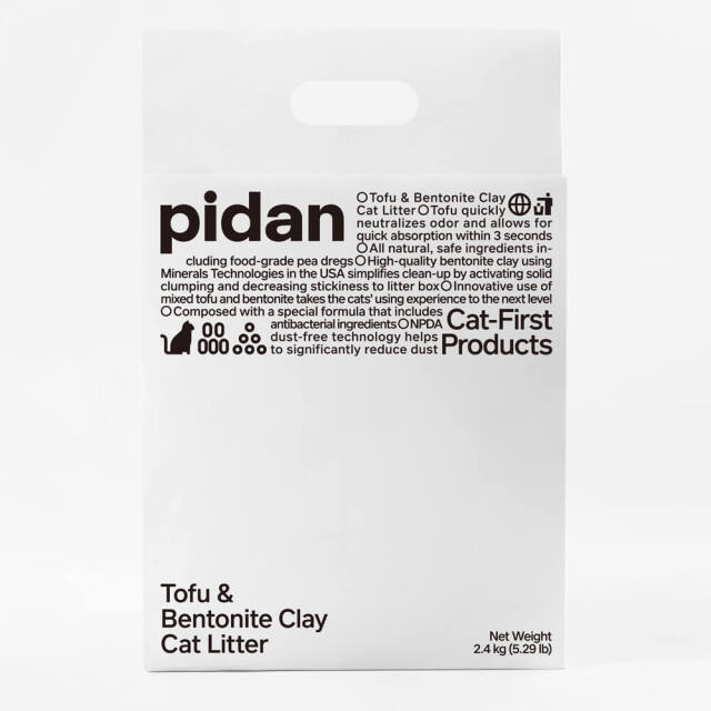 pidan（ピダン） 猫砂 おから＆ベントナイトミックス 4袋セット
