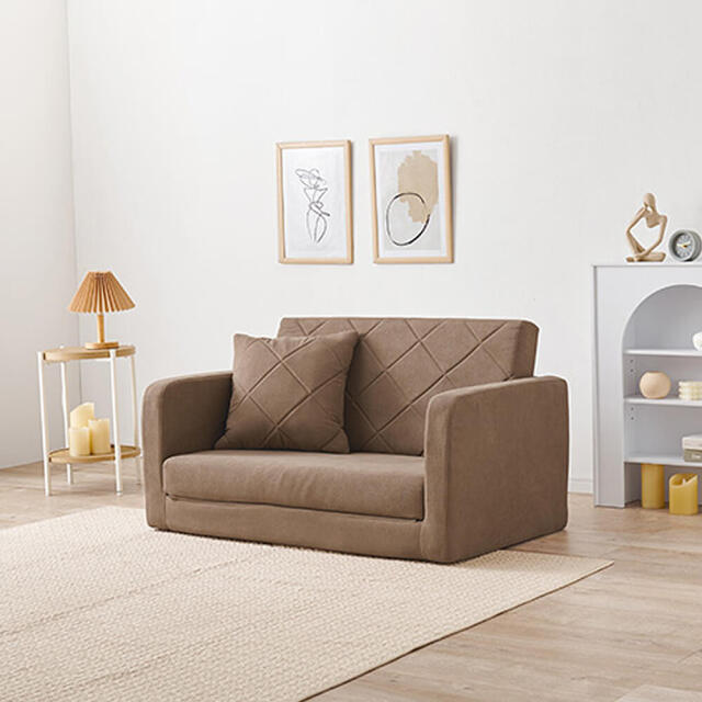 肘リクライニングソファベッド