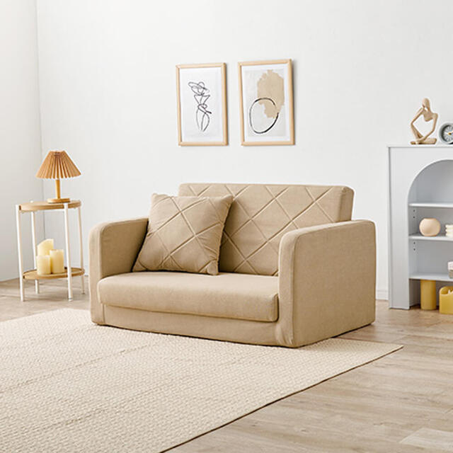 肘リクライニングソファベッド