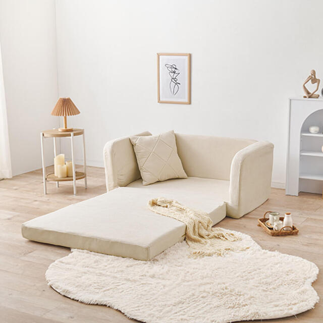 肘リクライニングソファベッド