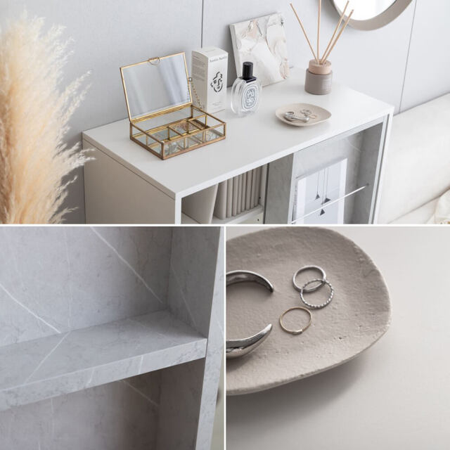 Susto（ススト） スライド収納付本棚ラック