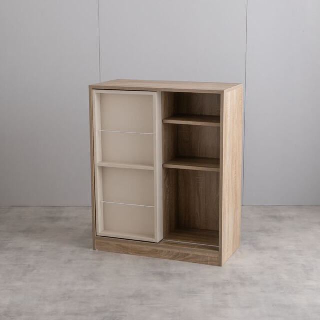 Susto（ススト） スライド収納付本棚ラック