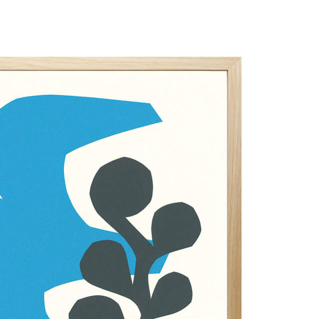 YUYA（ユウタ） BLUE BIRD アートポスター（フレーム付き）