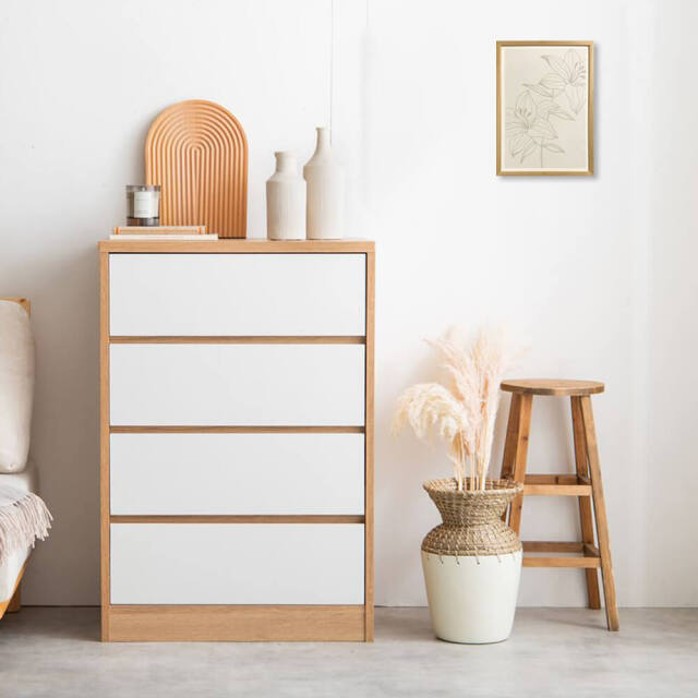 Flower Line Art Type-G1 アートポスター（フレーム付き）