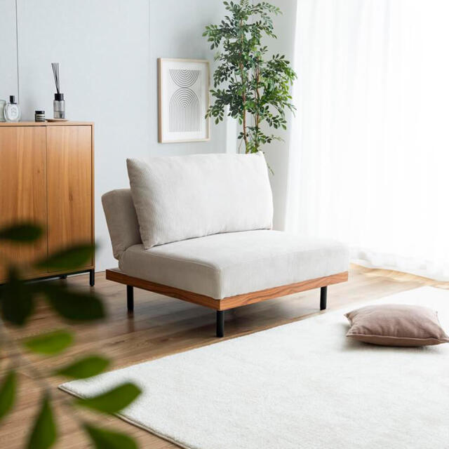 Glas（グラス） リクライニングコーデュロイ1人掛けソファ