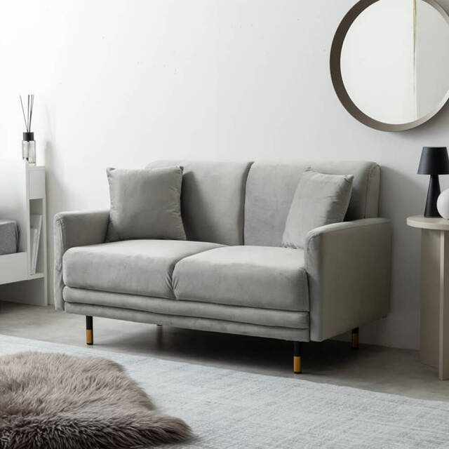 美品⭐︎ベロア2人用ソファ 東谷 ベロアソファー エステ 2人掛け 二人掛け ソファー sofa 2P