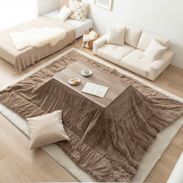 Wos（ウォス） こたつ掛け布団2点セット 長方形タイプ