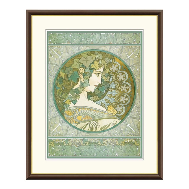 Alfons Mucha（アルフォンス ミュシャ） 木蔦 アートポスター