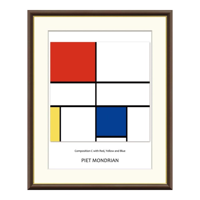 ピエトモンドリアン⁂北欧ポスターアートフレーム付き Piet Mondrian（ピエト モンドリアン） 抽象化 アートポスター