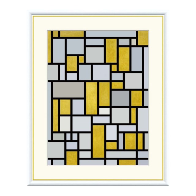 Piet Mondrian（ピエト モンドリアン）グレイとライト・ブラウンのコン