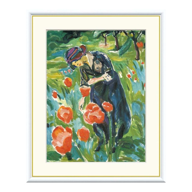 Edvard Munch（エドヴァルド ムンク） ポピーを持つ女性 アート