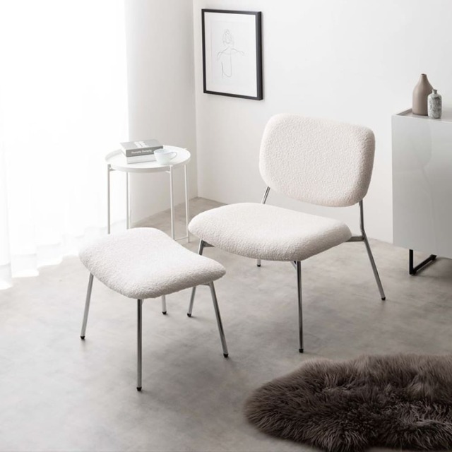 Roop（ループ） ラウンジチェア + スツール 2点セット