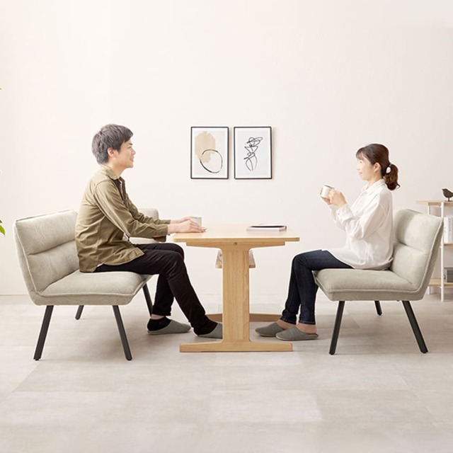 ダイニングソファ２点セット（左肘）