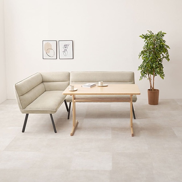 ダイニングソファ２点セット（左肘）