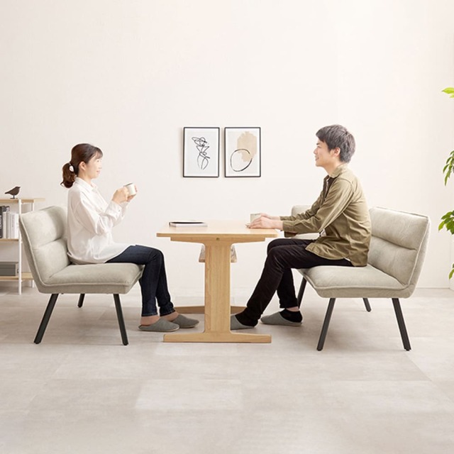 ダイニングソファ２点セット（右肘）