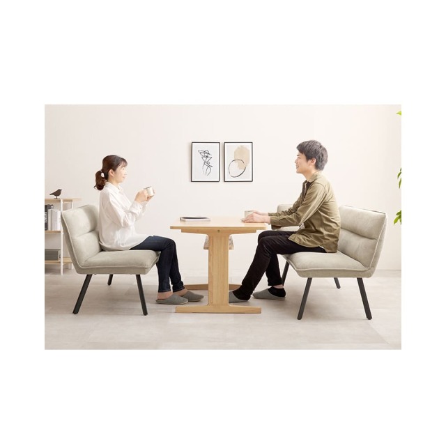 ダイニングソファ２点セット（右肘）