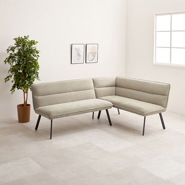 ダイニングソファ２点セット（右肘）